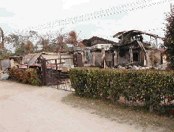 Christian Liberty Academy after the fire.